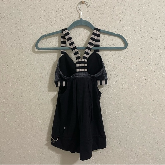 Lululemon Rest Less Black and White Stripe Tank Top 🍋 - Picture 6 of 13